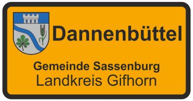 Ortsschild Dannenbüttel